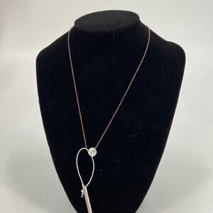 NWT 14 karat gold pave encrusted rhinestone pendant.